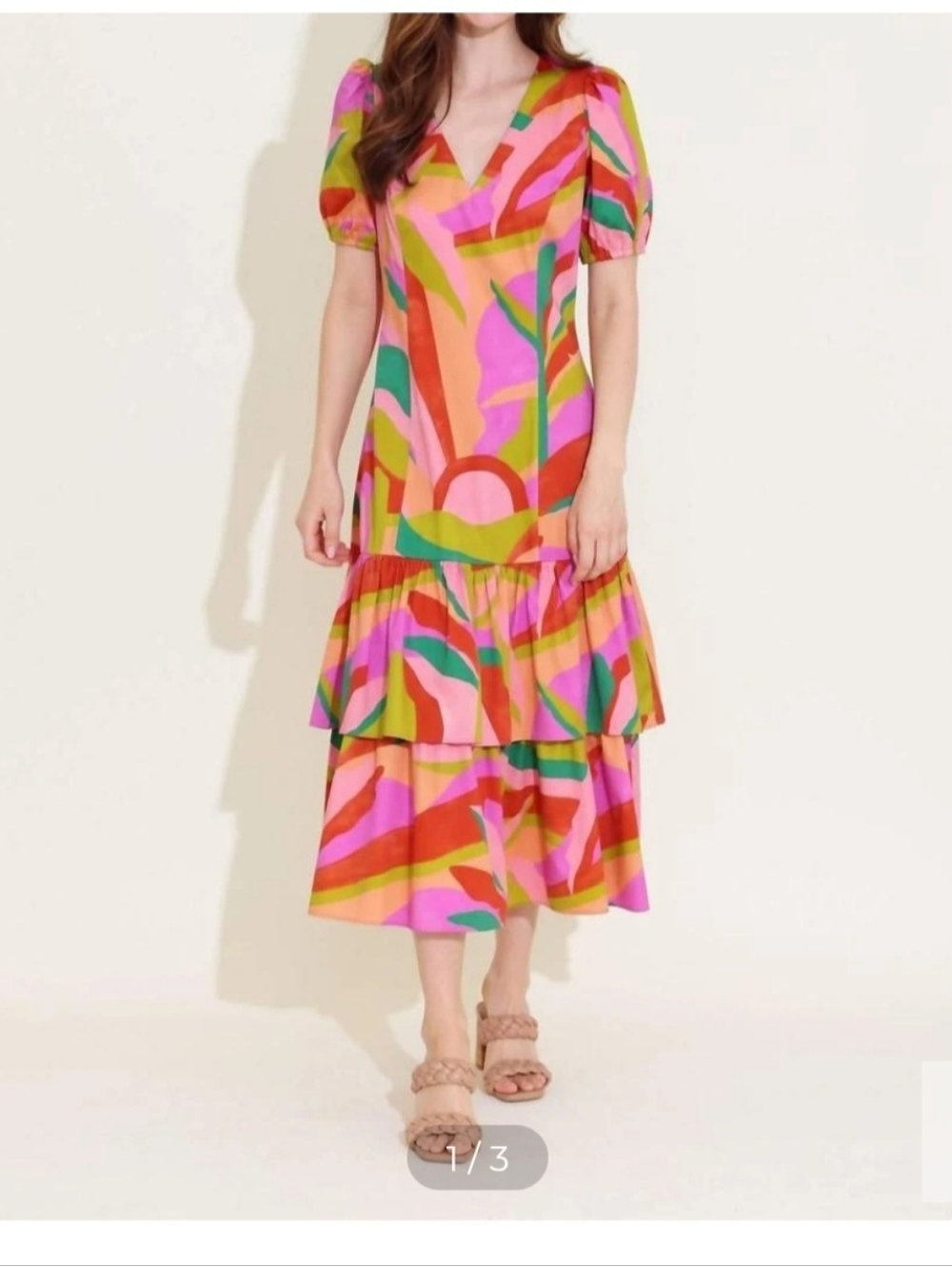 Alden Adair Pink Midi Dress - Women's M